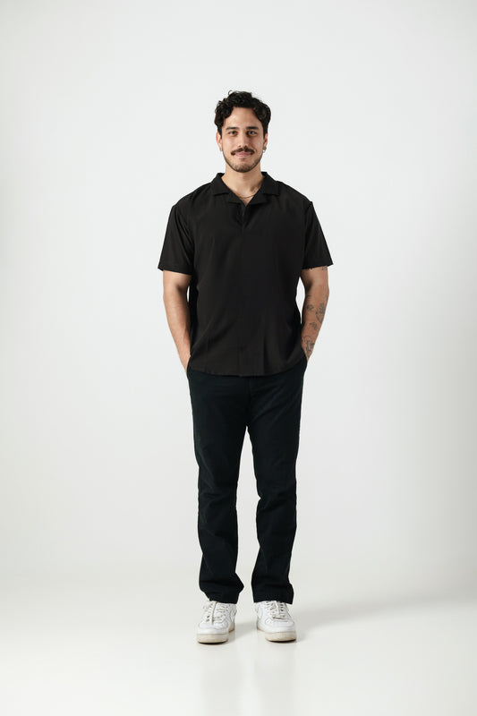 Camisa Lisa Negra