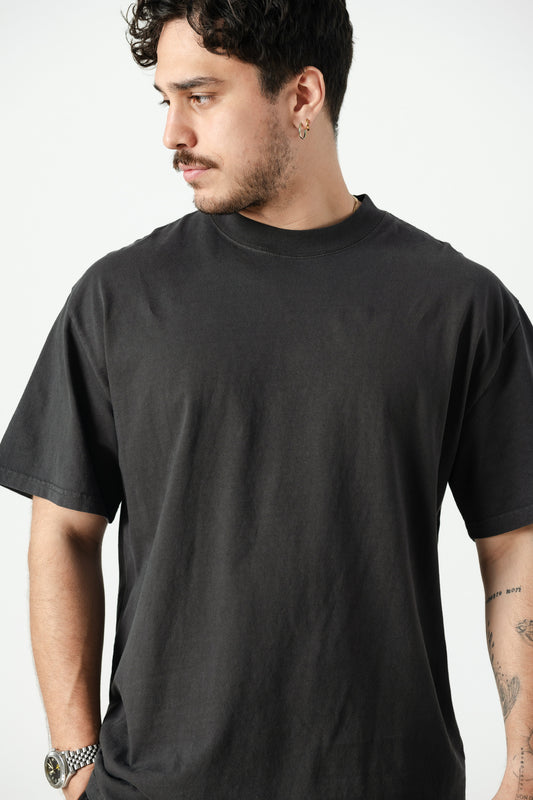 Oversized T-Shirts negro retro