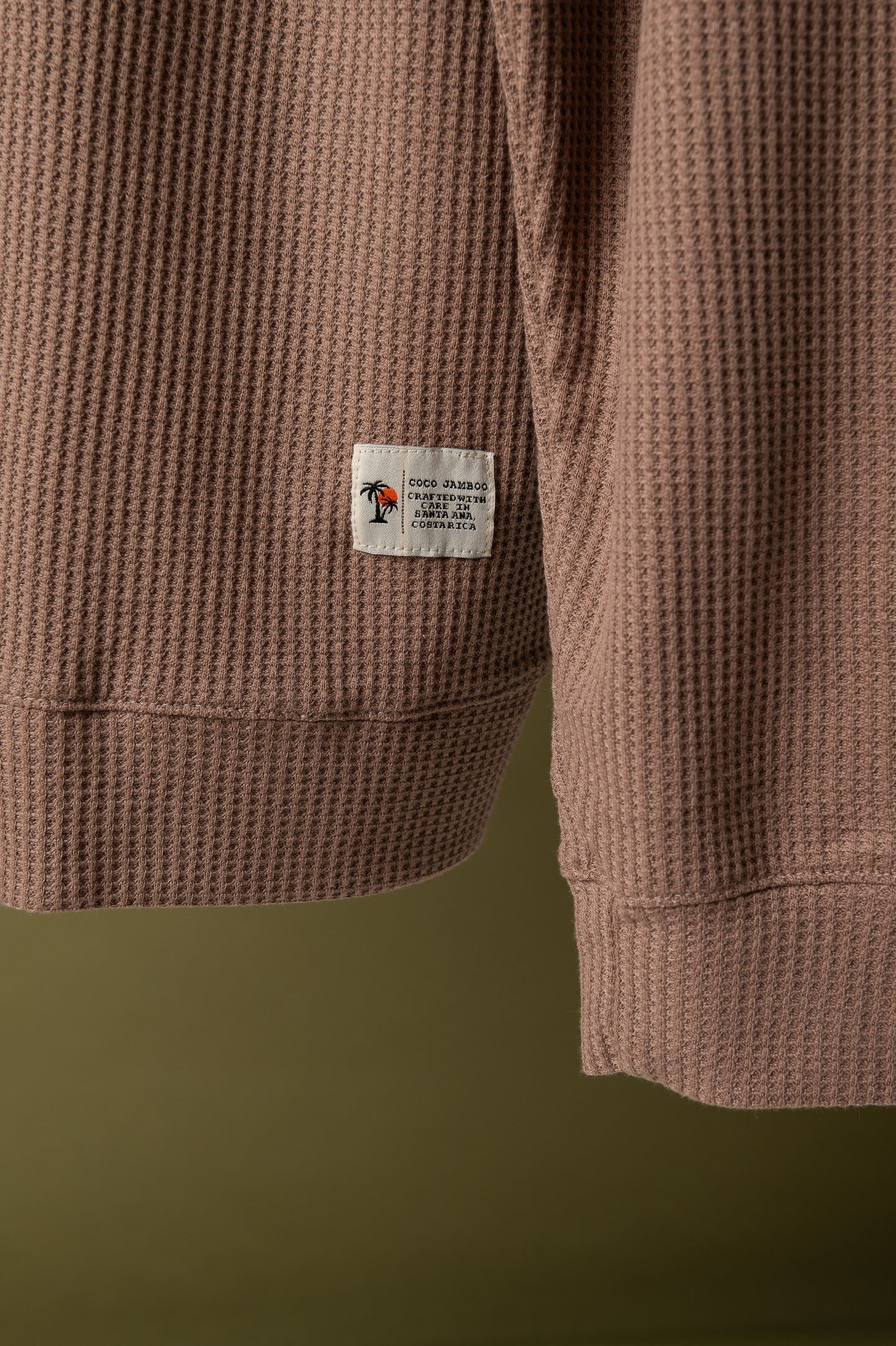 Waffle Pullover Mocha 6