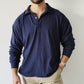 Long Sleeve Polo Navy - Algodón 6.5oz