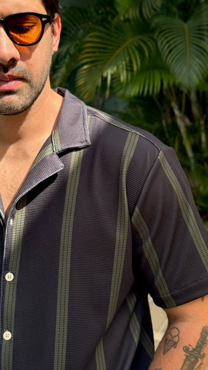 Riviera Shirt (Negro y Verde)