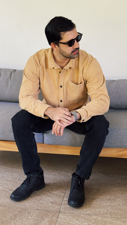 River Cord Shirt - Ocre