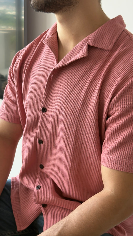 Waffle Shirt Rosado Tierra