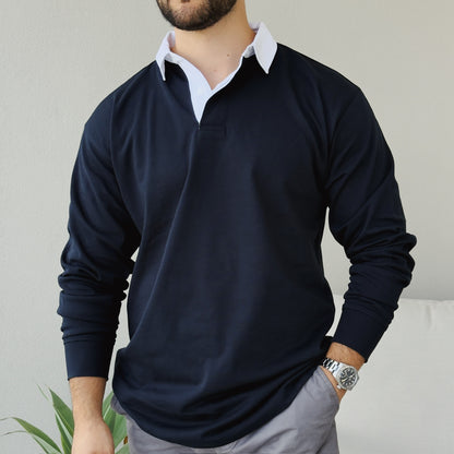 Rugby Polo Azul Oscuro