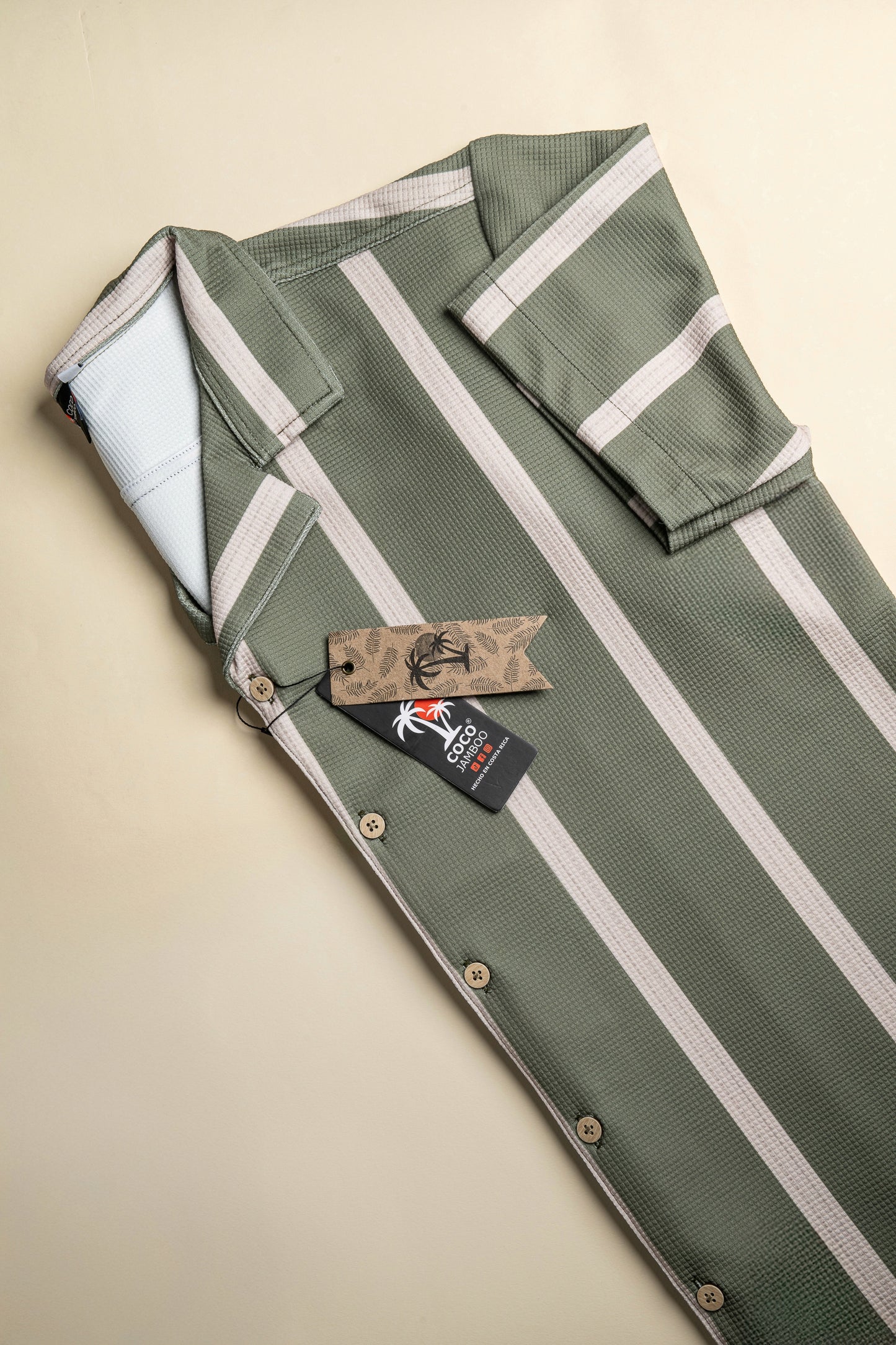 Riviera Shirt (Verde y Crema)