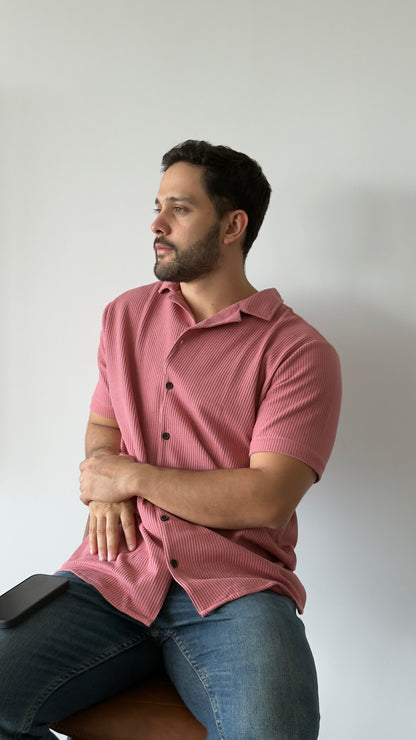Waffle Shirt Rosado Tierra