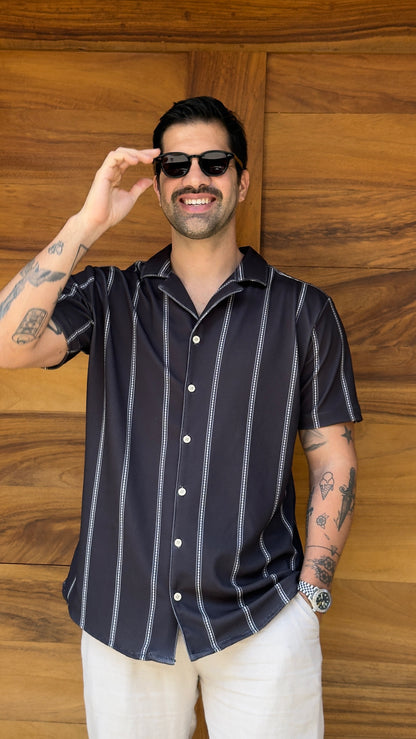 Riviera Shirt (Negro y Blanco)