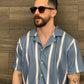 Riviera Shirt (Azul y Crema)