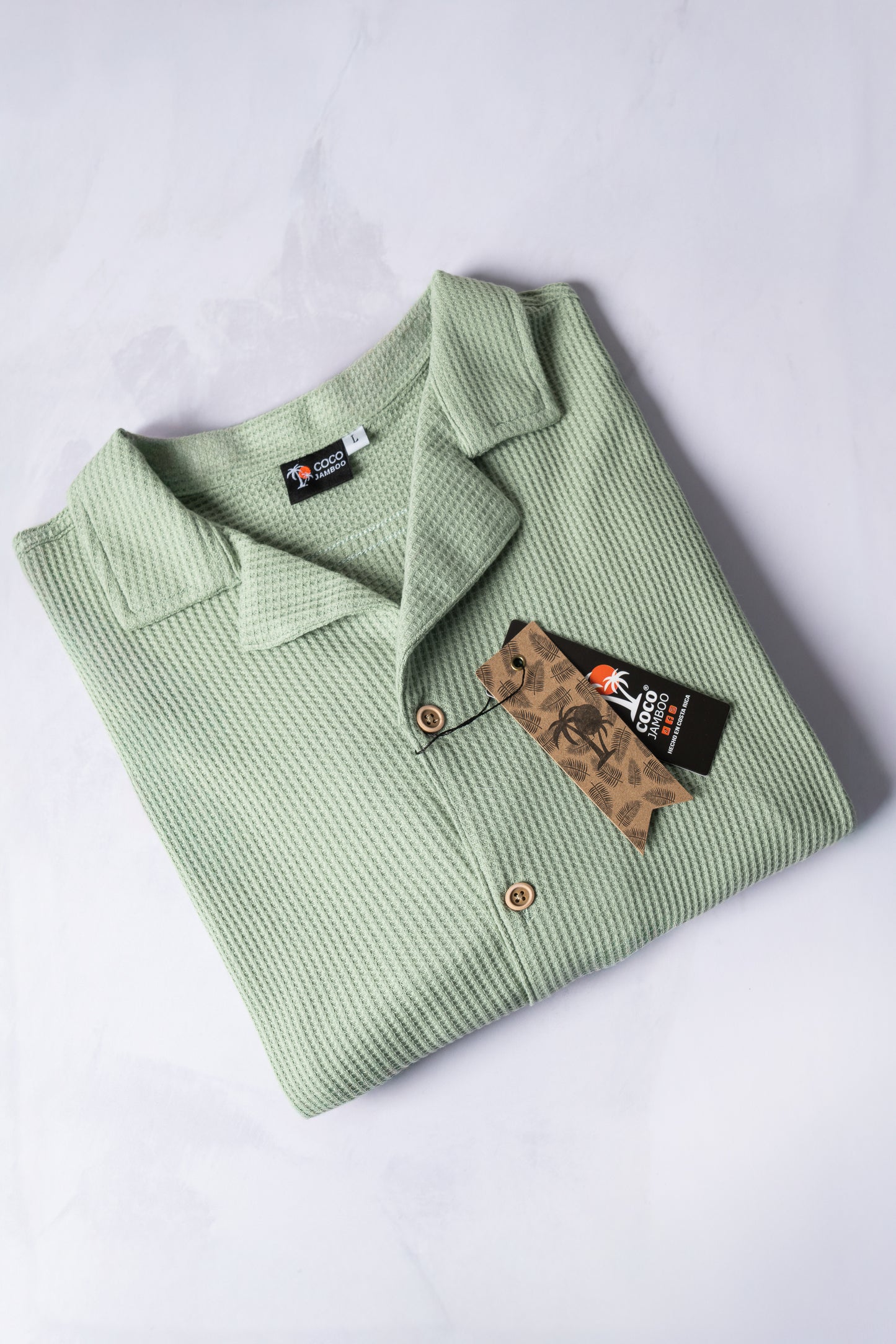 Waffle Shirt Verde Claro