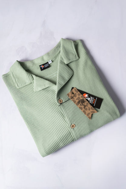Waffle Shirt Verde Claro