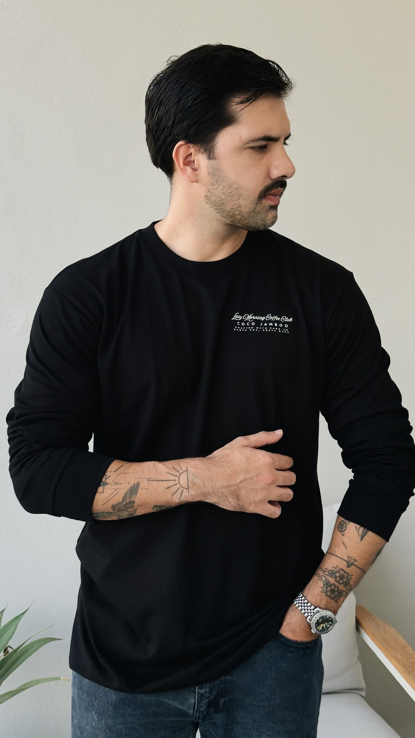 Lazy Morning Coffee Club Crafted Tee