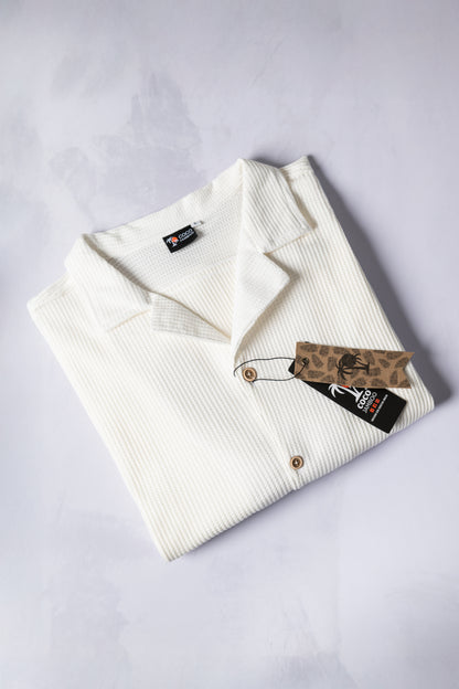 Waffle Shirt Blanco