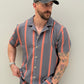 Riviera Shirt (Gris y Naranja)