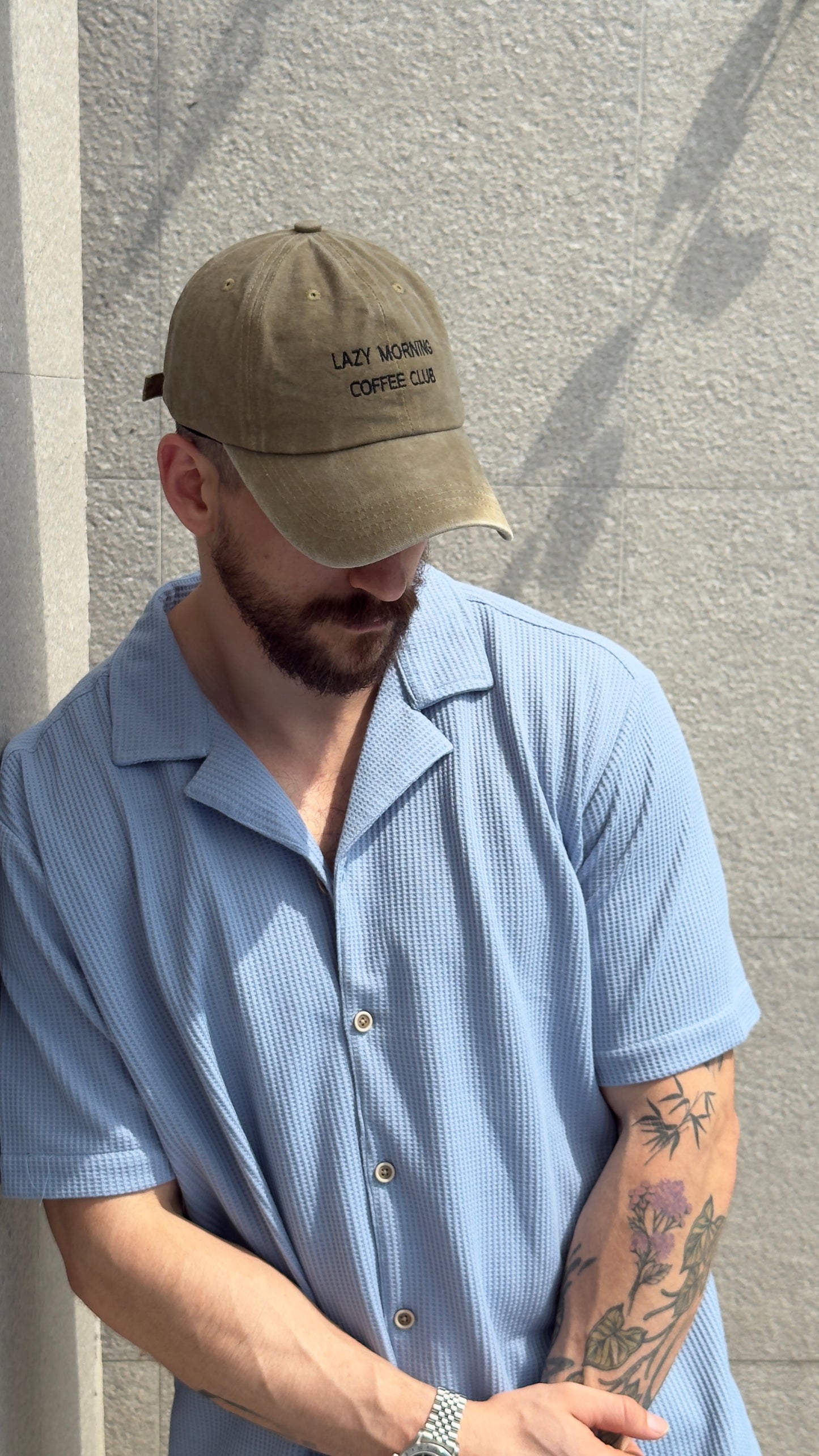 Waffle Shirt Celeste