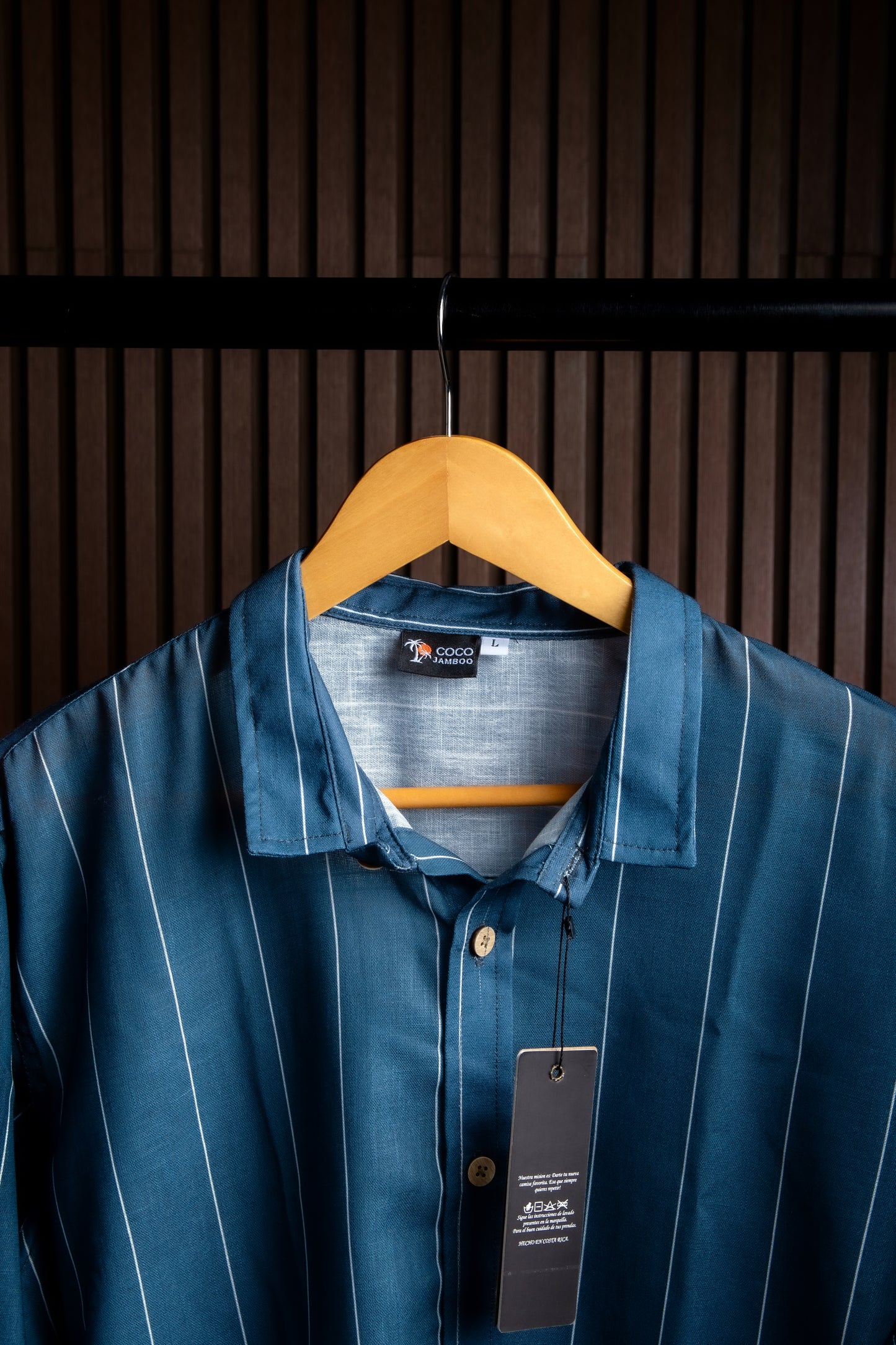 Camisa de Lino Azul Hybrid Linen 1