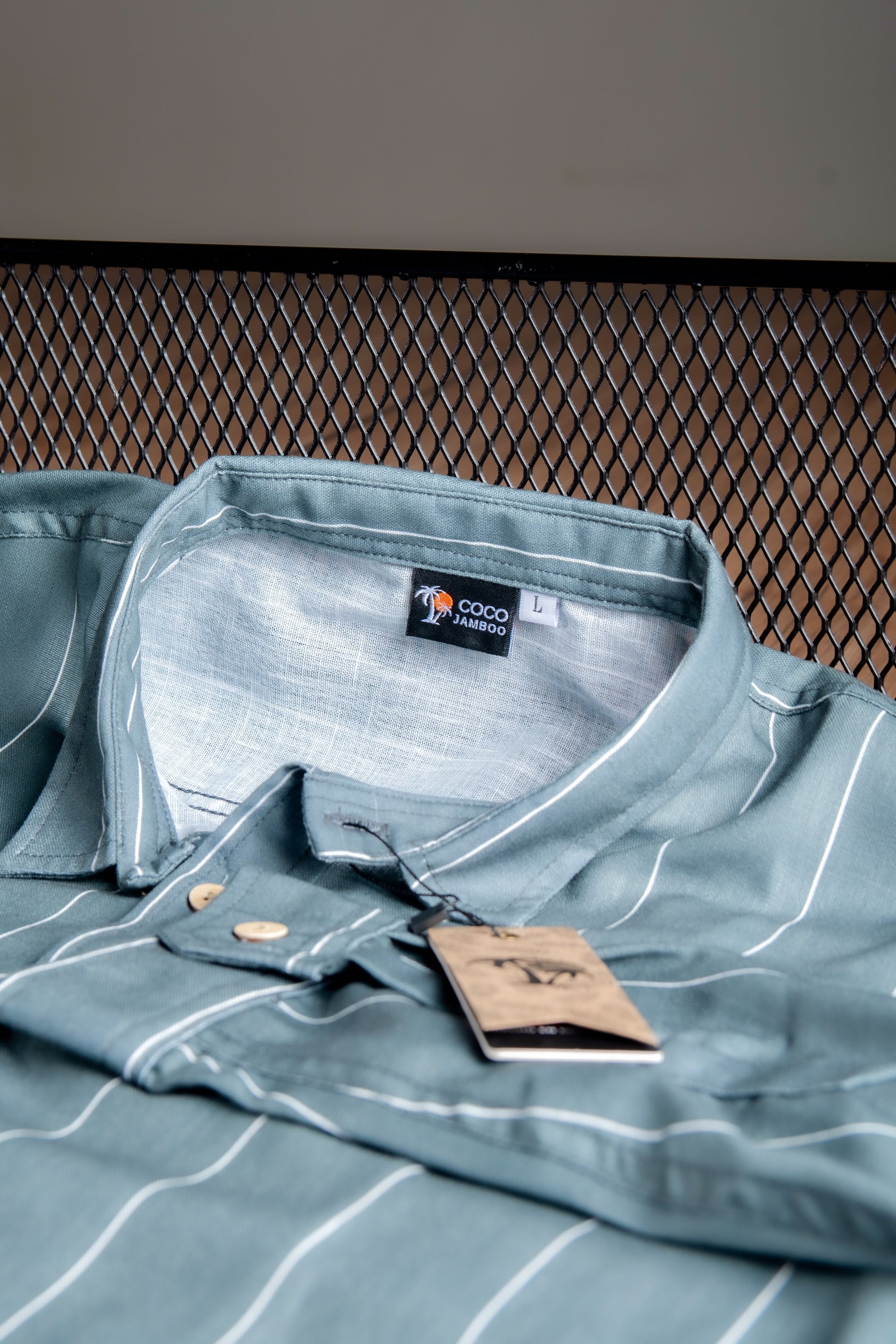 Camisa de Lino Verde Oscuro Hybrid Linen 3