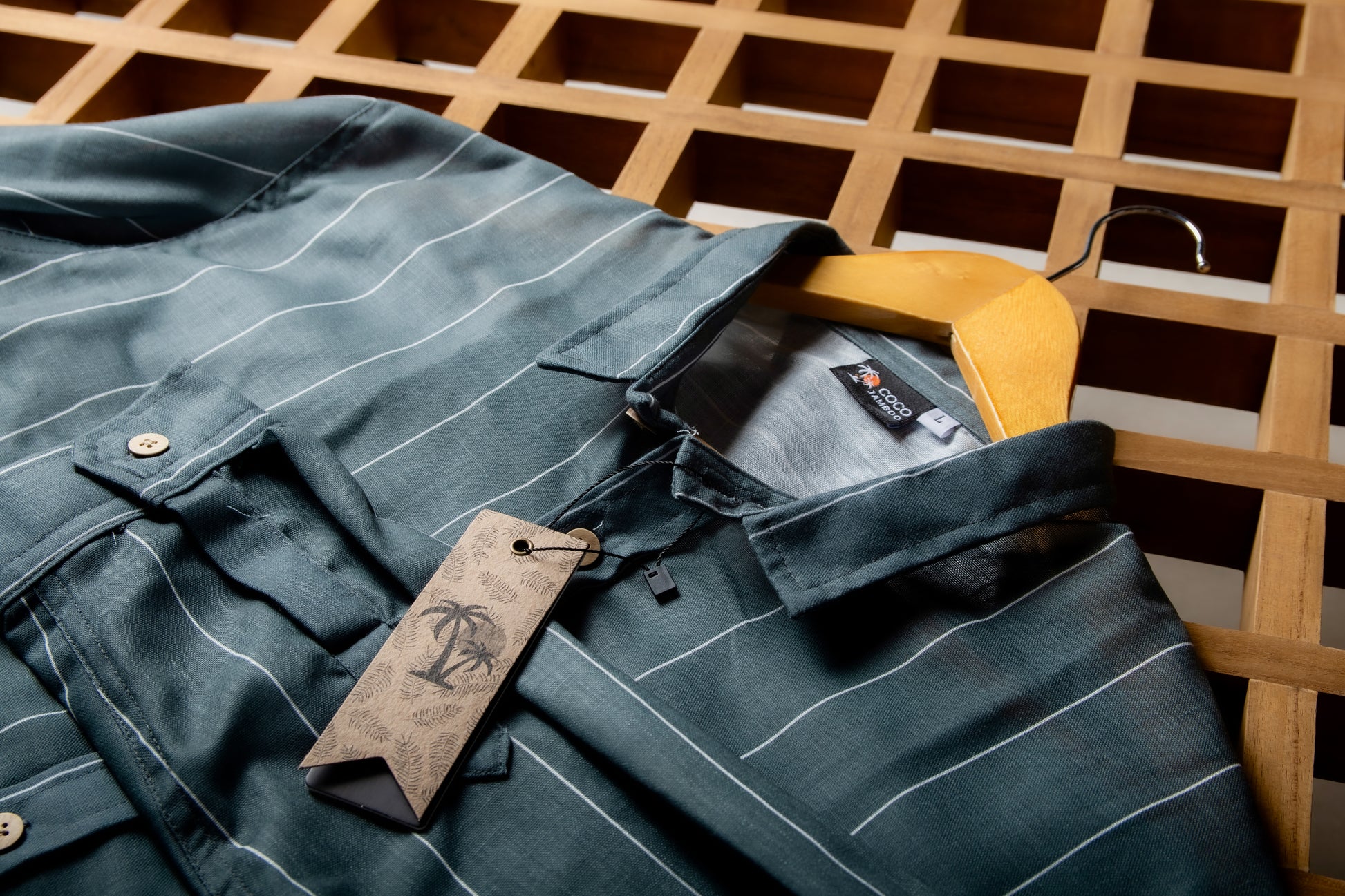 Camisa de Lino Verde Oscuro Hybrid Linen 4