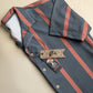 Riviera Shirt (Gris y Naranja)
