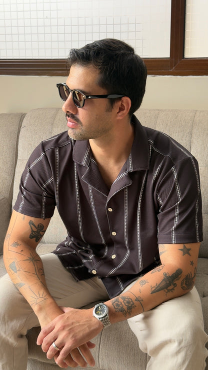 Riviera Shirt (Negro y Blanco)