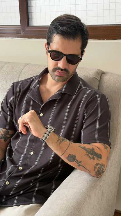 Riviera Shirt (Negro y Blanco)