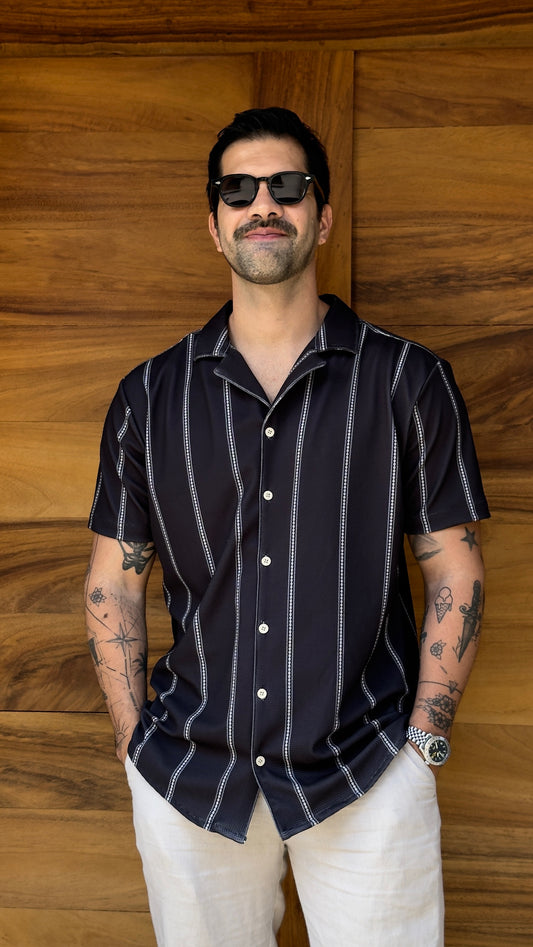 Riviera Shirt (Negro y Blanco)