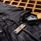 Hybrid Linen Camisa lino Negro con rayas blancas 3
