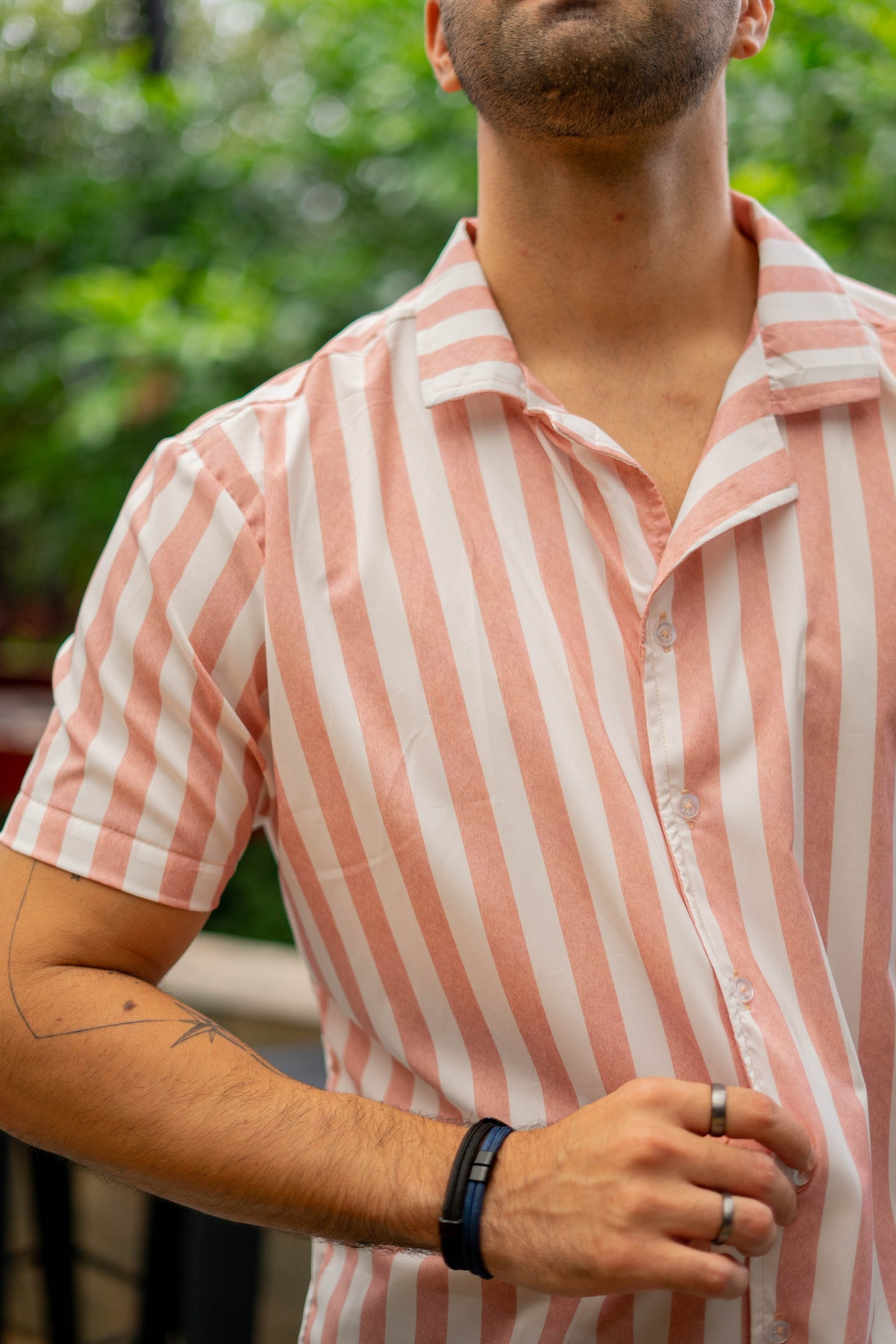 Camisa Rayas Rosadas