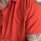 Camisa Lisa Naranja Oscuro