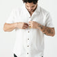 Camisa Lisa Blanca Botones de Madera