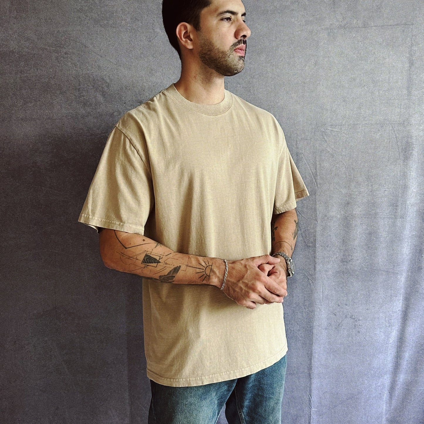 Oversized T-Shirts Khaki 