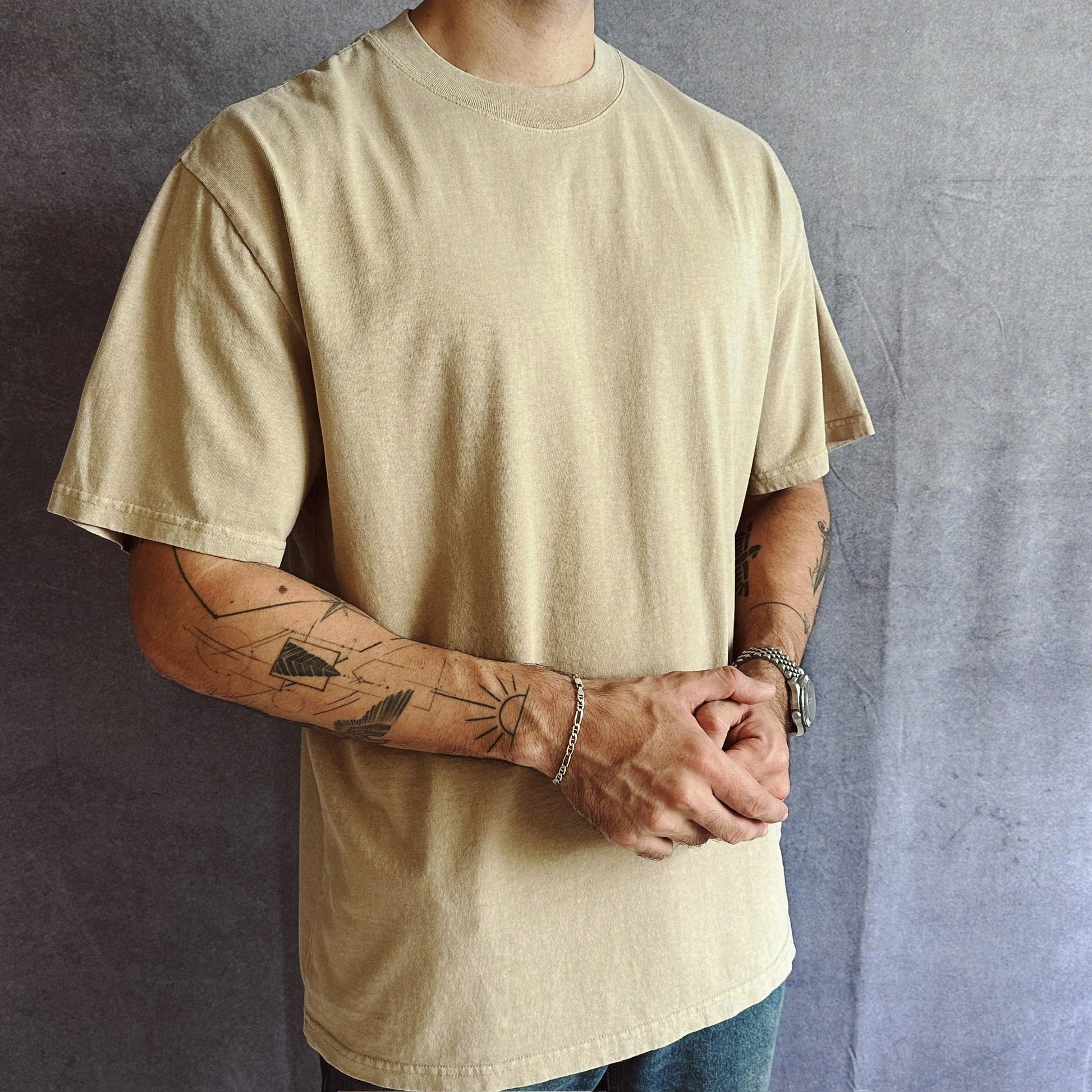 Oversized T-Shirts Khaki 