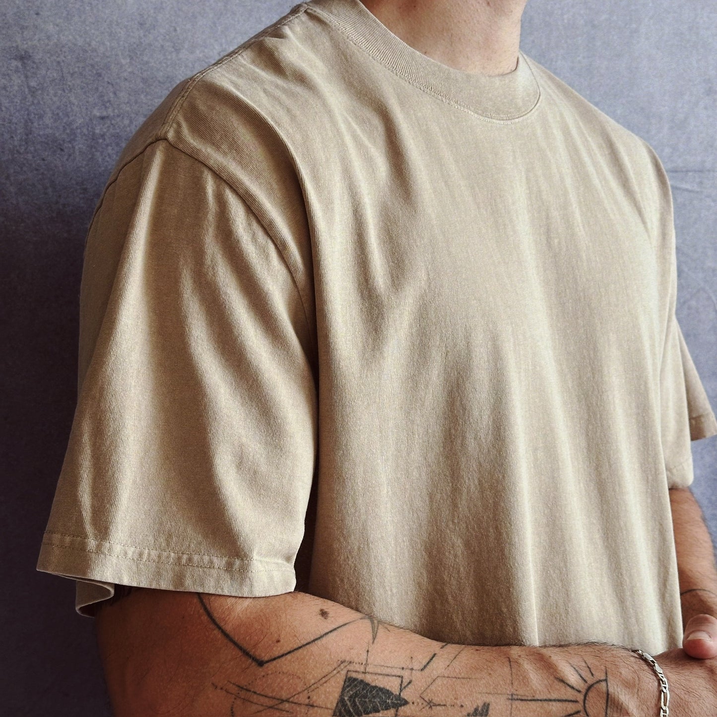 Oversized T-Shirts Khaki 