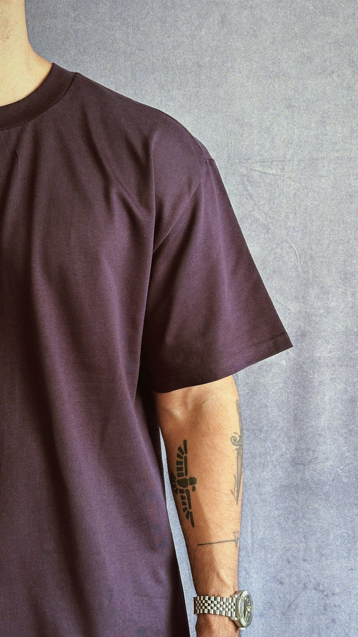 Oversized T-Shirts Morado Oscuro