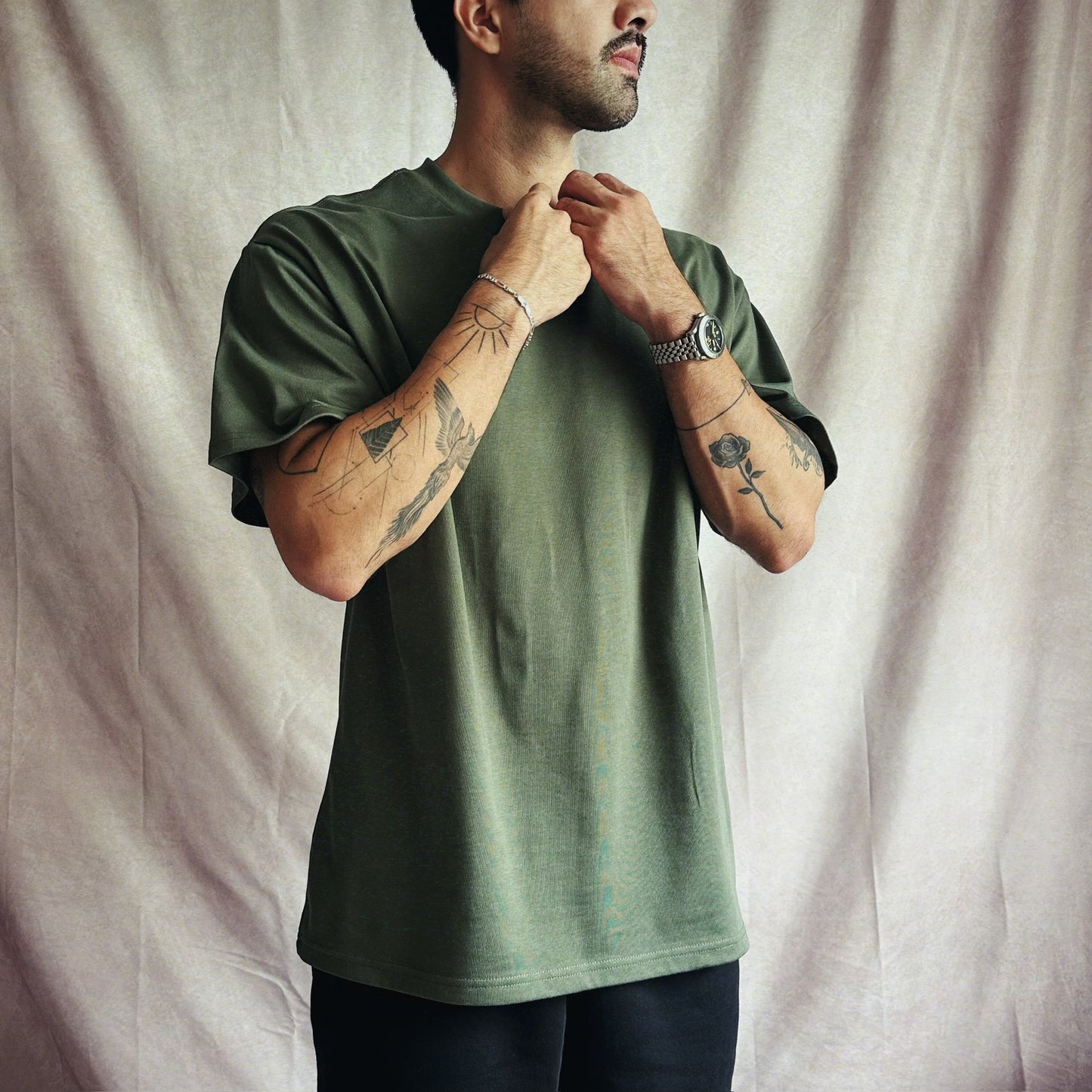 Oversized T-Shirts Verde Militar