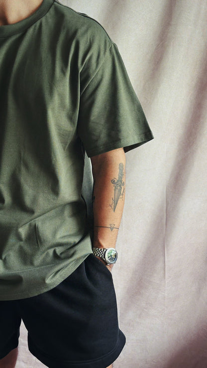 Oversized T-Shirts Verde Militar