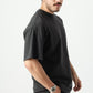 Oversized T-Shirts negro retro