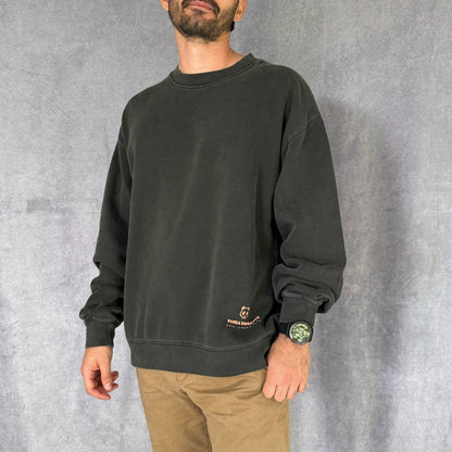 Panda Sweater Negro Retro 