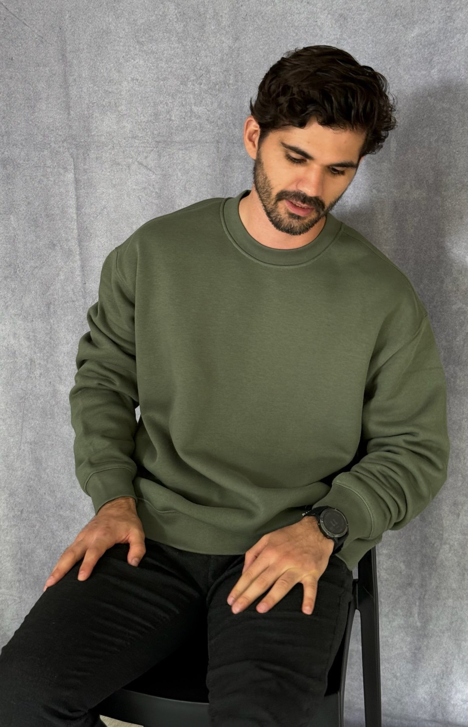 Panda Sweater Verde Musgo