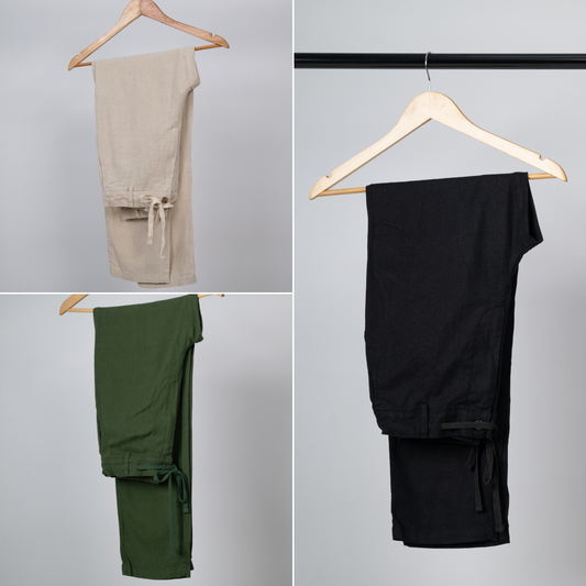 3 Pack Pantalones de Lino - Precio especial