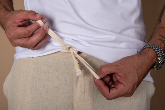 Pantalón de Lino - Color Arena