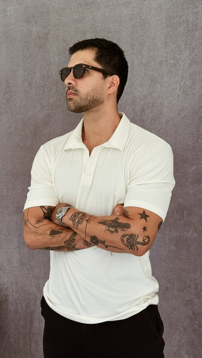 Polo Classique Blanco Hueso