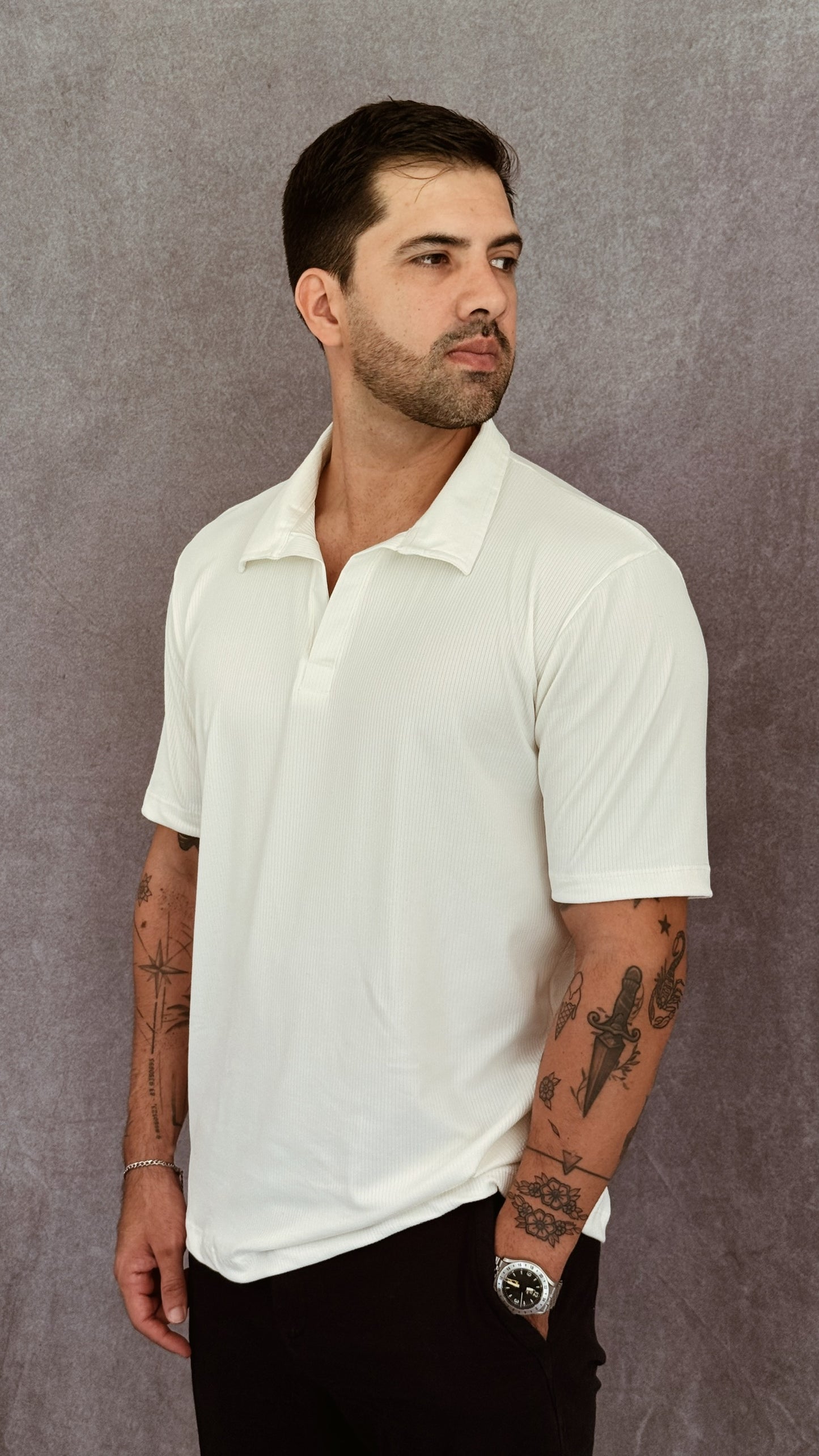 Polo Classique Blanco Hueso