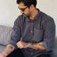 River Cord Shirt - Azul Grisáceo 2