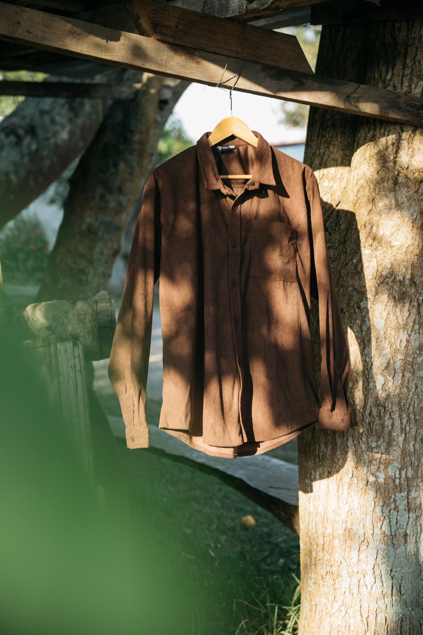 River Cord Shirt - Café 2