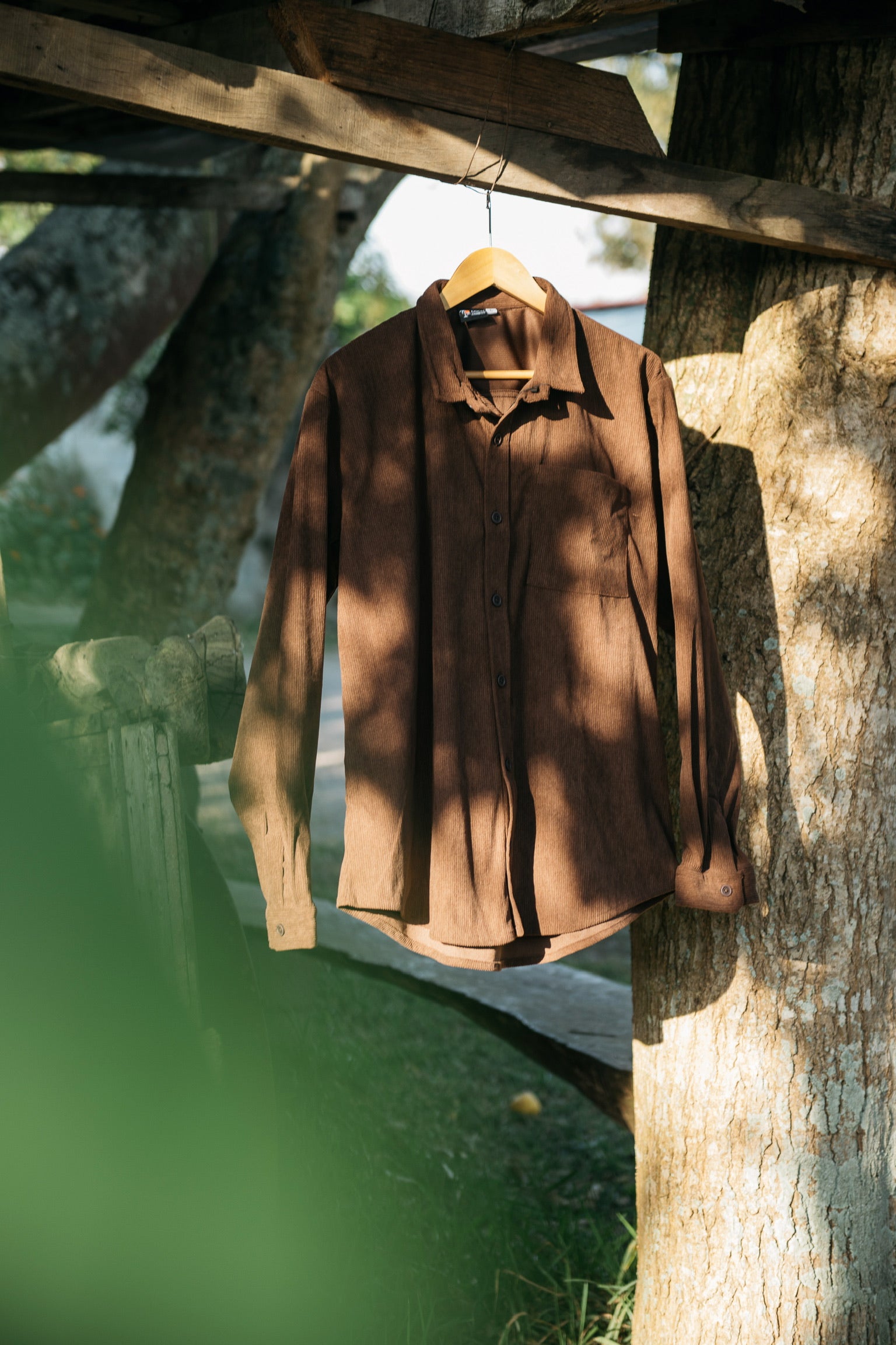 River Cord Shirt - Café 2