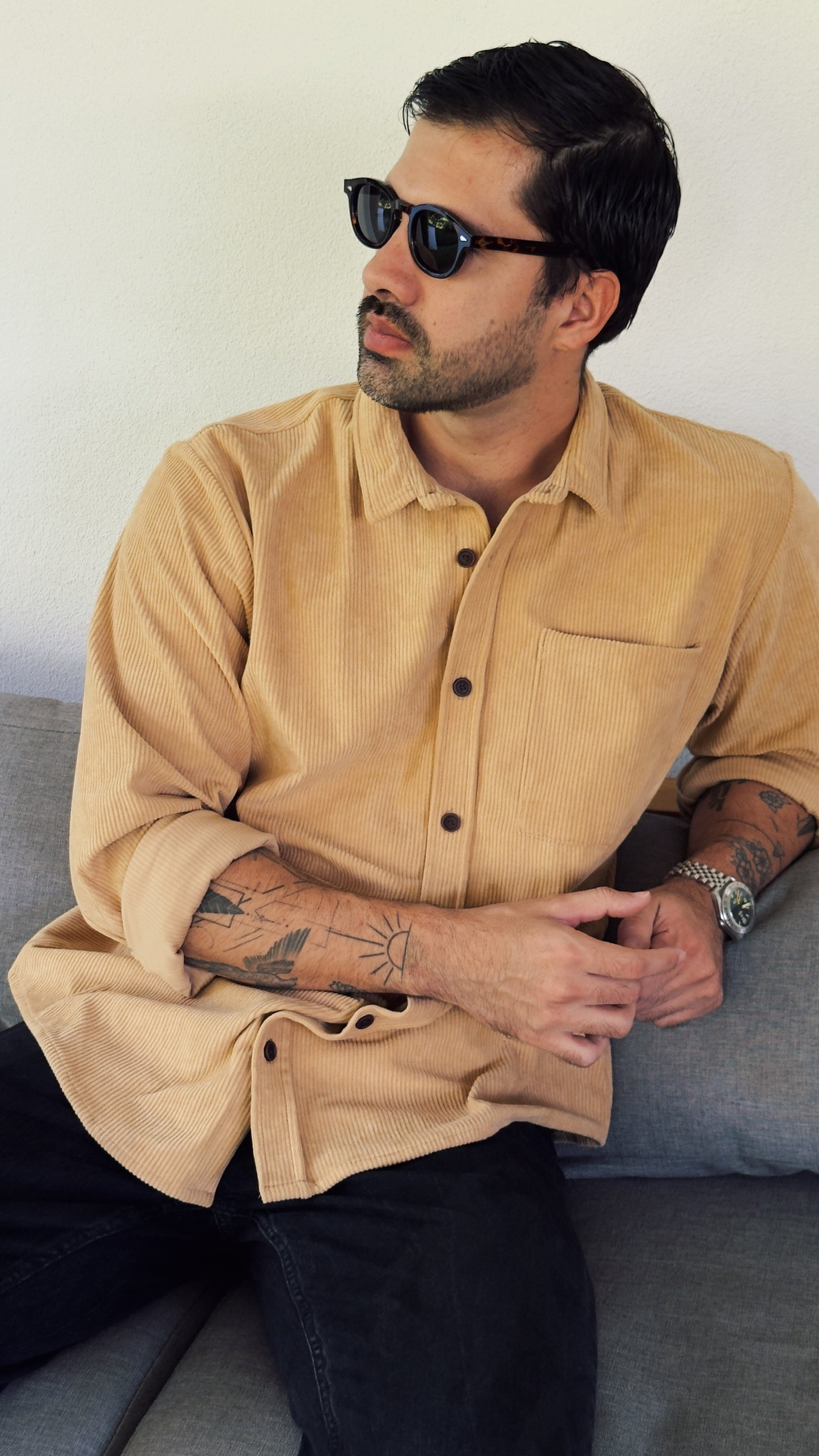 River Cord Shirt - Ocre
