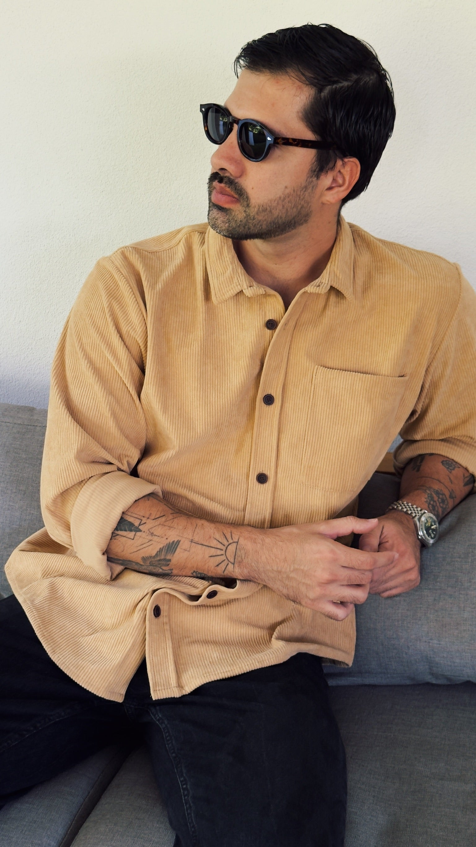 River Cord Shirt - Ocre