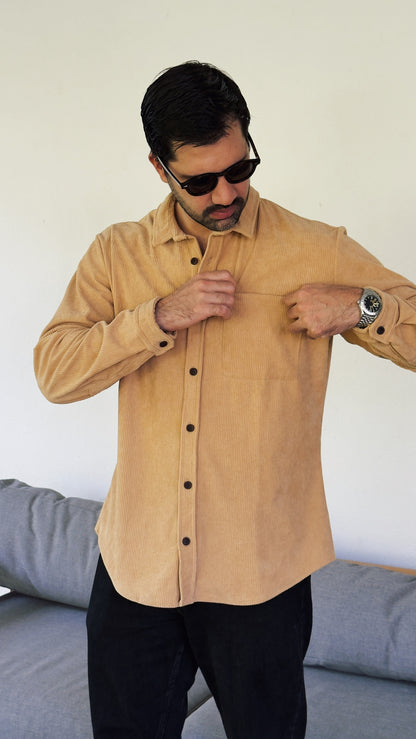River Cord Shirt - Ocre 3