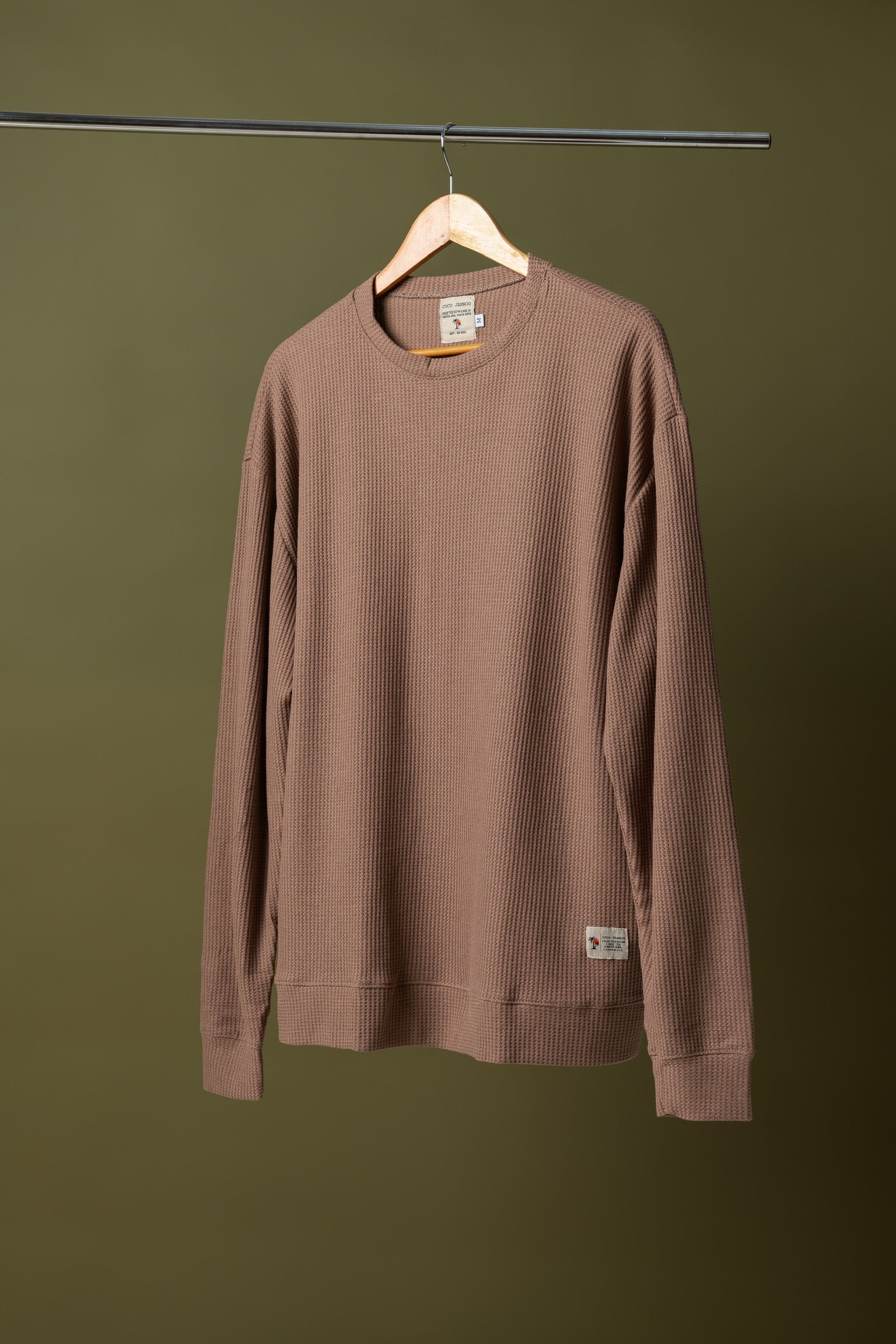 Waffle Pullover Mocha 2