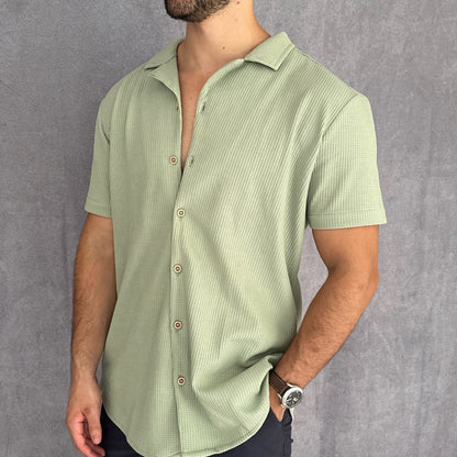Waffle shirt Verde Claro